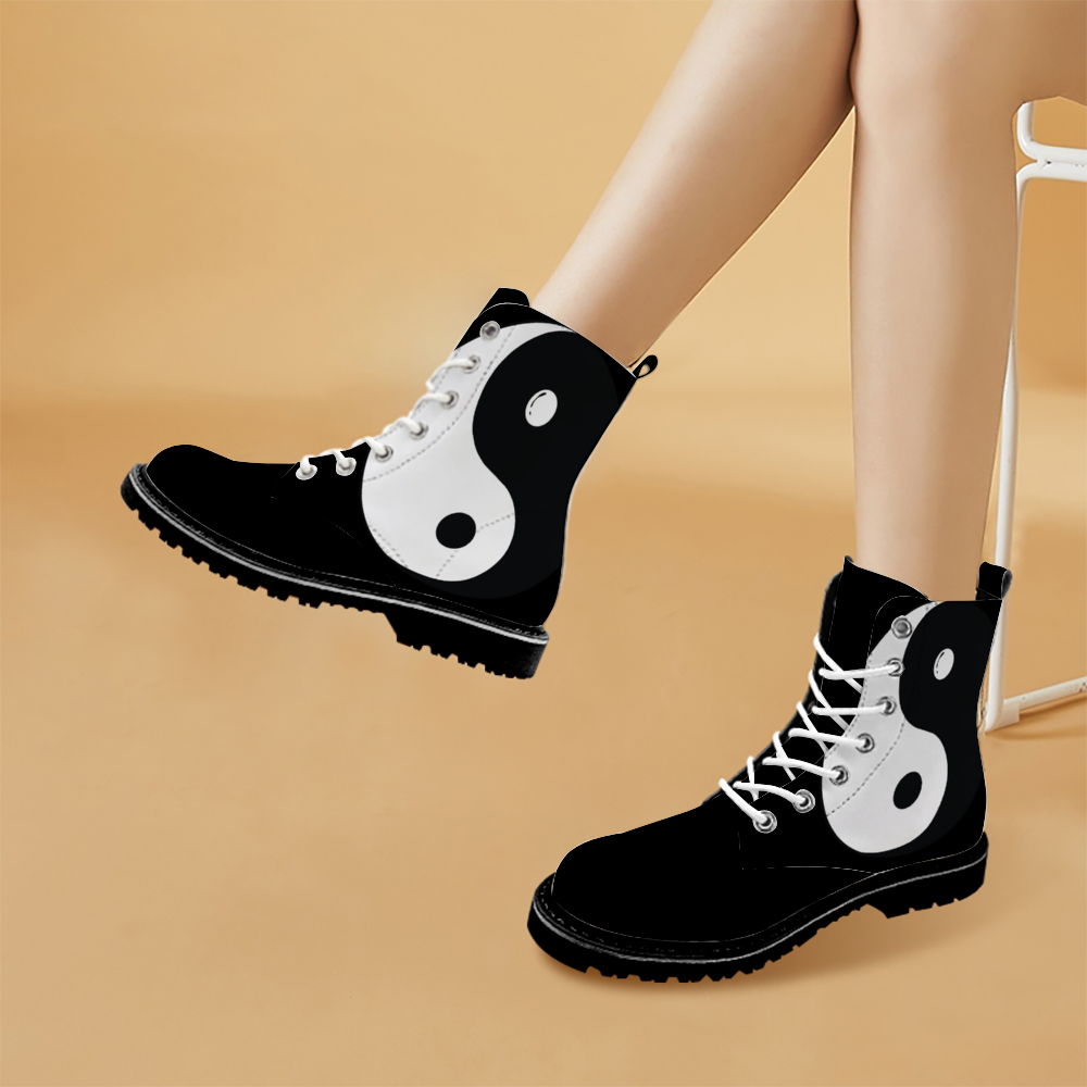 Boots noires  Yin & yang