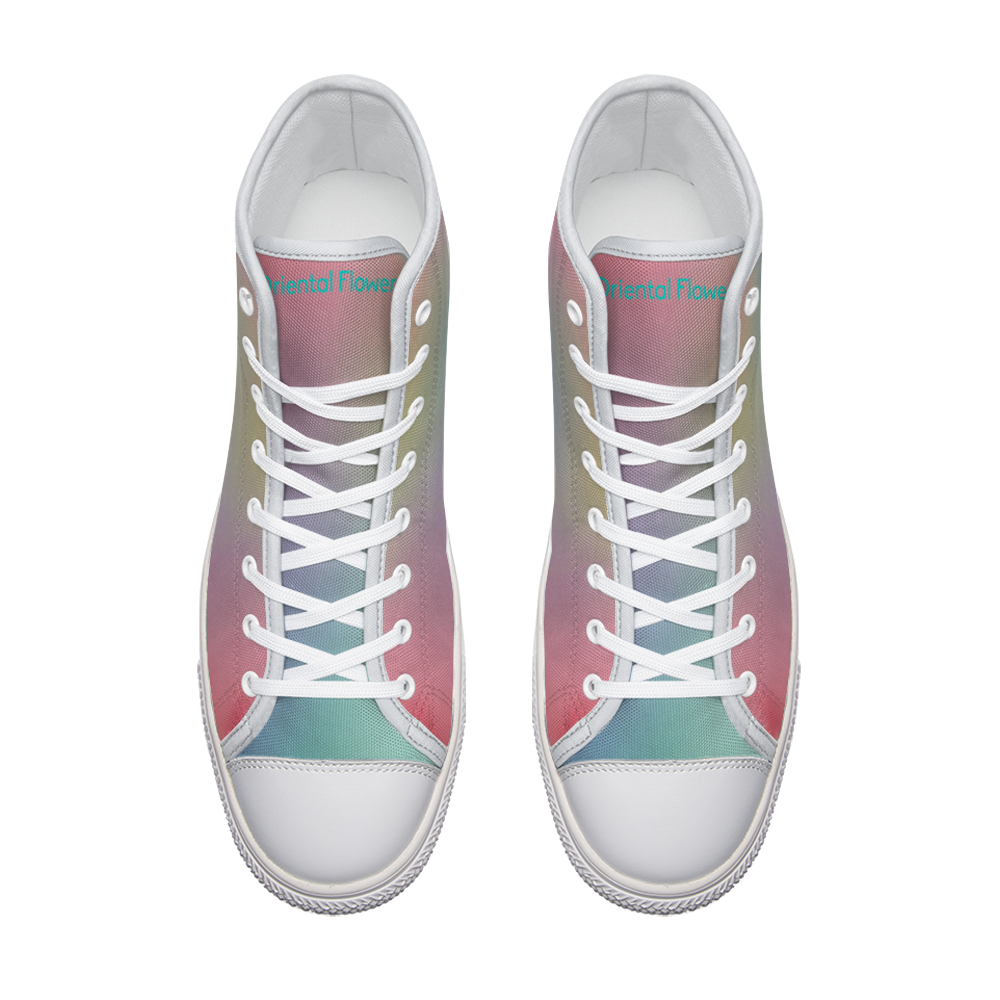 Pastel Sneakers - Oriental Flower - Pastel Watercolor