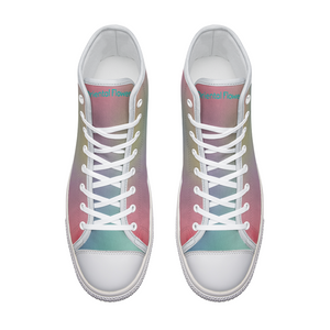 Pastel Sneakers - Oriental Flower - Pastel Watercolor