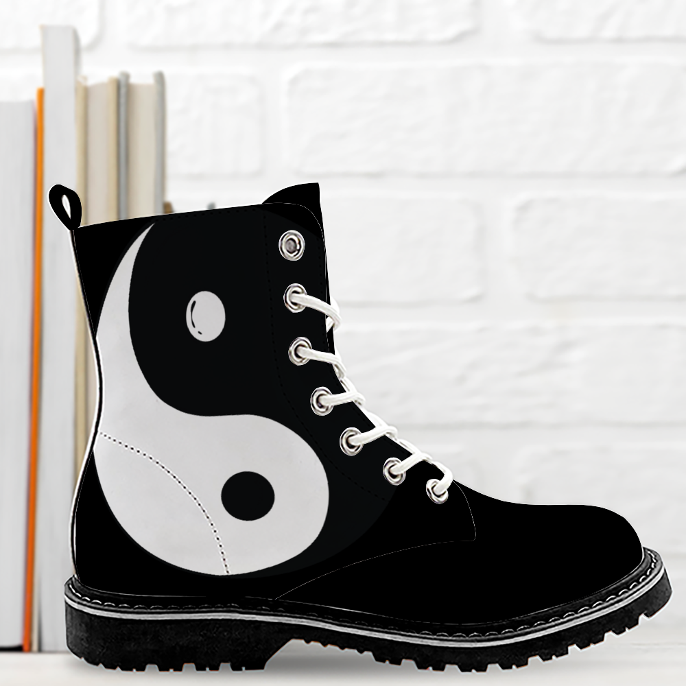 Boots noires  Yin & yang